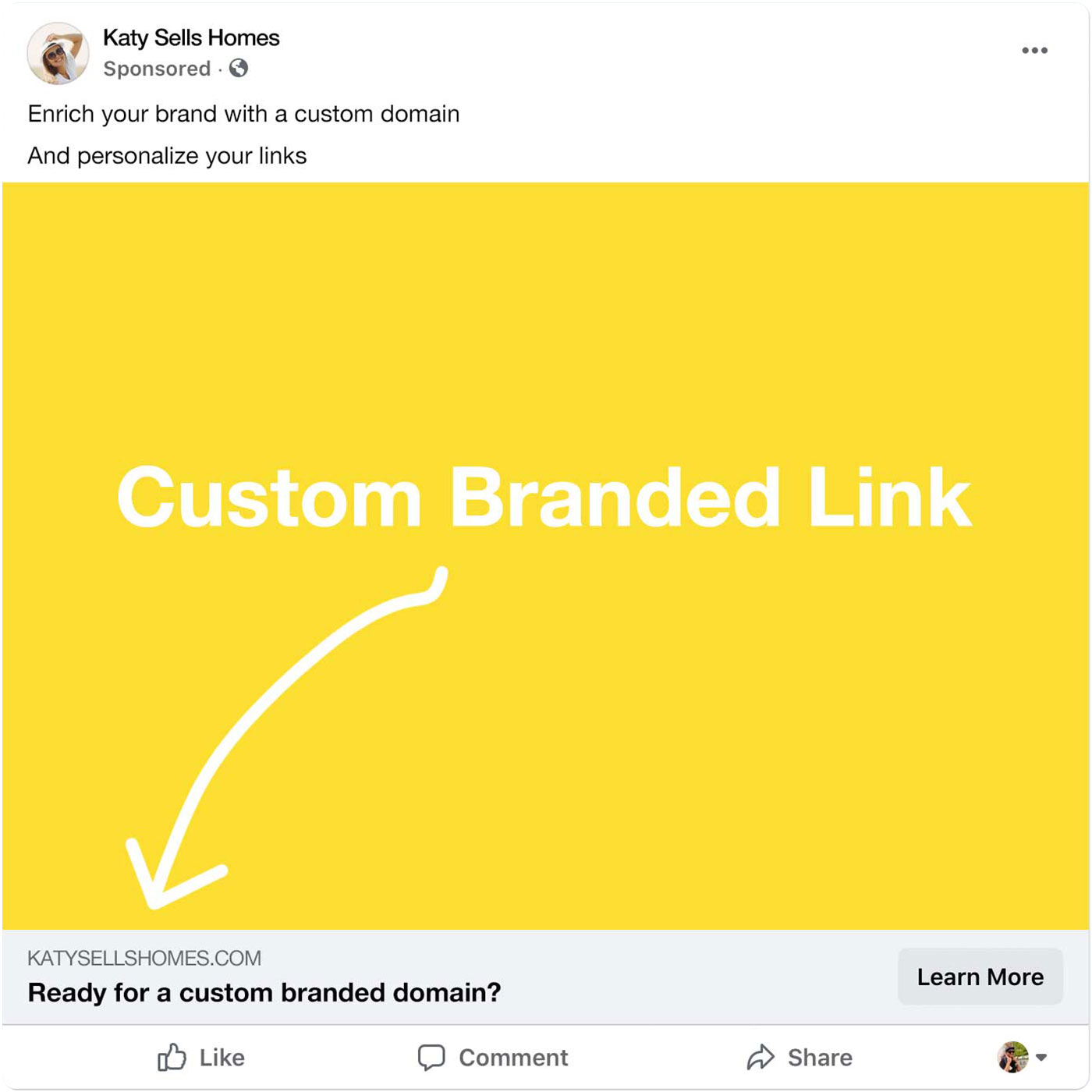 Custom branded domain