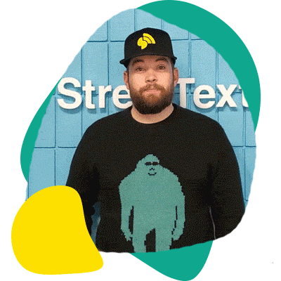 The StreetText team waving